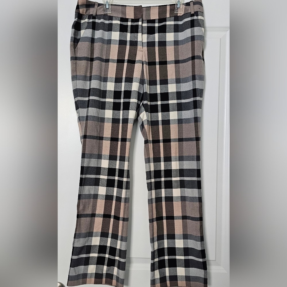 New York and Co,  7th Ave Design Studio plaid pants size 14